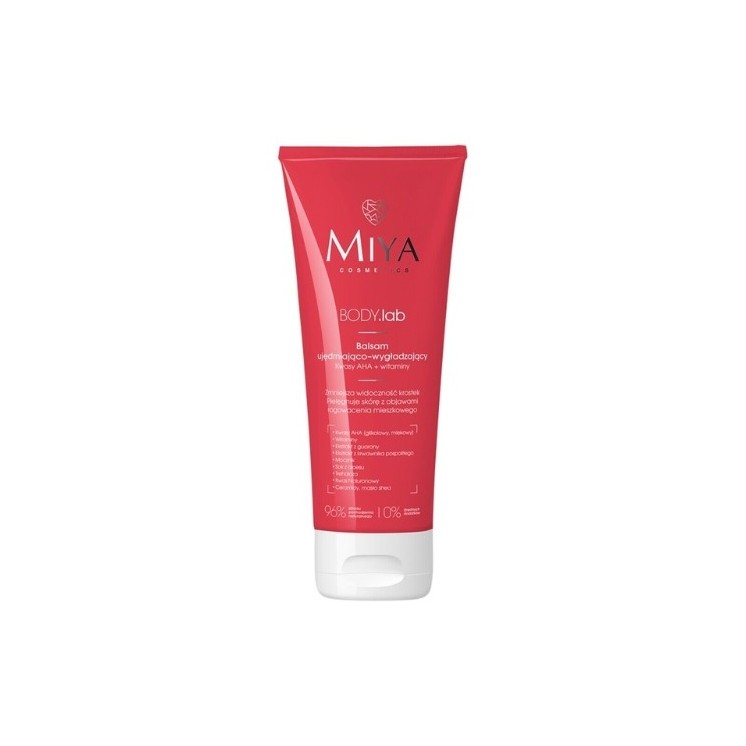 Miya Cosmetics BODY .lab зміцнюючий і розгладжуючий лосьйон для тіла AHA кислоти + вітаміни 200 мл