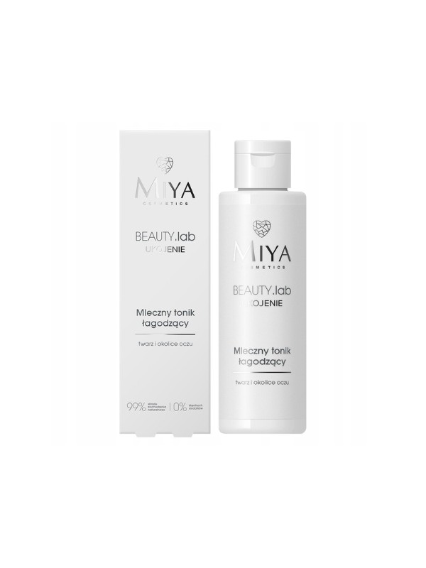 Miya Cosmetics BEAUTY .lab Kalmerende melkachtige toner verzachtend voor gezicht en ogen 100 ml