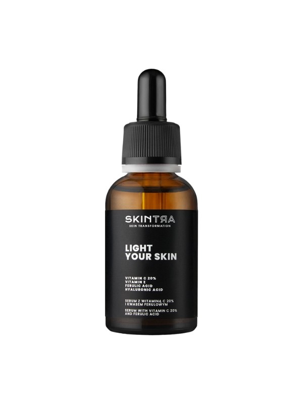 SkinTra Light Your Skin Serum do twarzy z Witaminą C 20% i kwasem ferulowym 30 ml