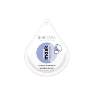 SheCare Sleeping Mask All-Night Mask - Відлущувальний та розгладжуючий Peeling для обличчя 10 мл