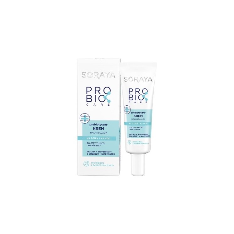 Soraya ProBio Care Prebiotic Evenwichtige gezichtscrème voor de vette en gevoelige huid dag en nacht 50 ml