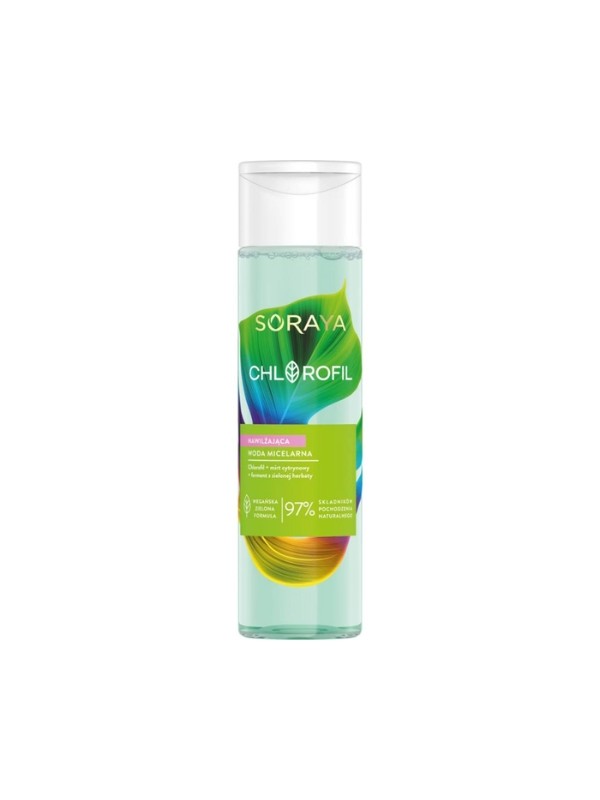 Soraya Chlorofyl hydraterend micellair water voor het verwijderen van gezichtsmake-up 250 ml