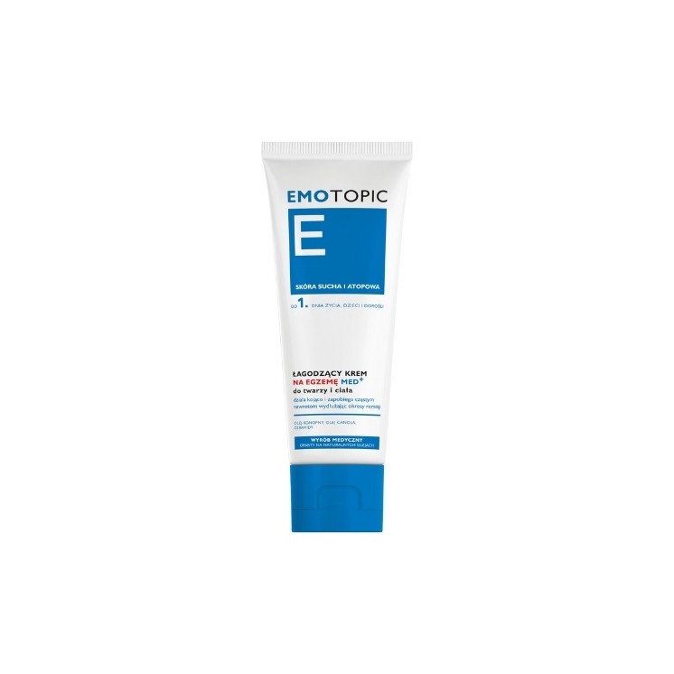 Emotopic Verzachtende Crème voor gezicht en lichaam vanaf de eerste levensdag bij eczeem 75 ml