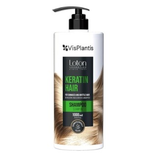 Vis Plantis Loton Shampoo für strapaziertes und brüchiges Haar mit Keratin 1000 ml