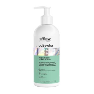 So!flow Protein-Emolent Conditioner voor laag poreus haar zonder volume, waardoor de frisheid ervan wordt verlengd 300 ml