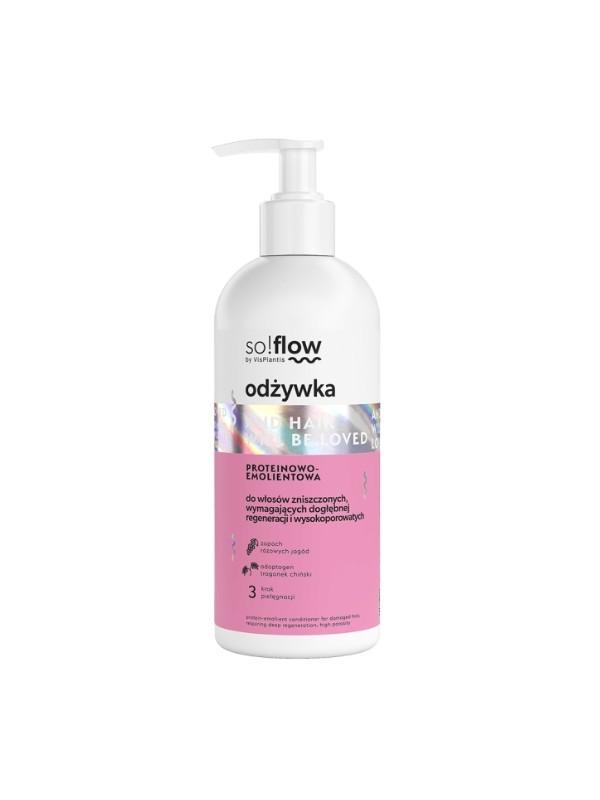 So!flow Protein-Emollient Conditioner для високопористого волосся, яке потребує глибокої регенерації 300 мл