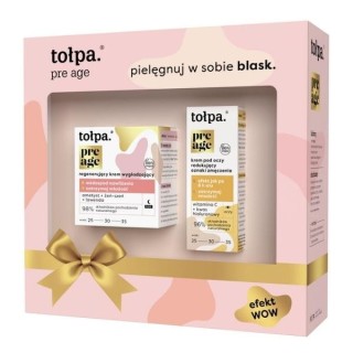 Tołpa Na Gift Pre Age Rejuvenation Set: regenerating smoothing face cream 50ml + eye cream reducing the signs of dullness