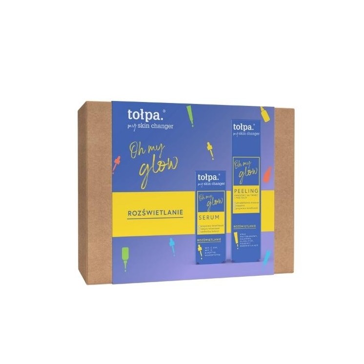 Tołpa Na Gift My Skin Changer Glow : Serum 30 ml + zure Peeling voor gezicht en ogen 40 ml
