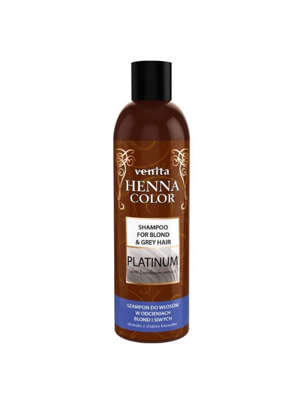 Venita Henna Farbshampoo für blond und graues Haar Platinum 250 ml