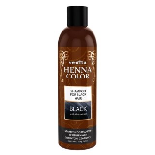 Шампунь Venita Henna Color для темних і чорних волосся Black 250 мл