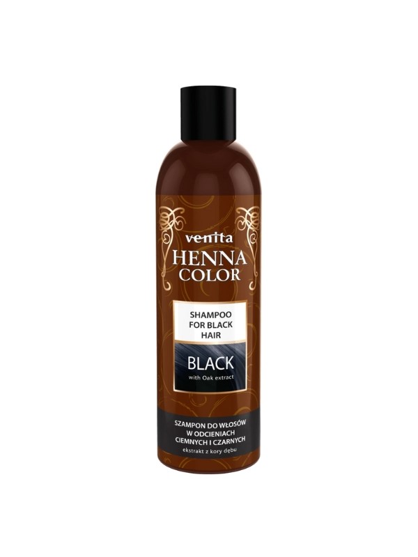 Venita Henna Kleurshampoo voor donker en zwart haar Black 250 ml