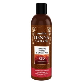 Шампунь Venita Henna Color Shampoo для волосся відтінків рудого і рудого Red 250 мл