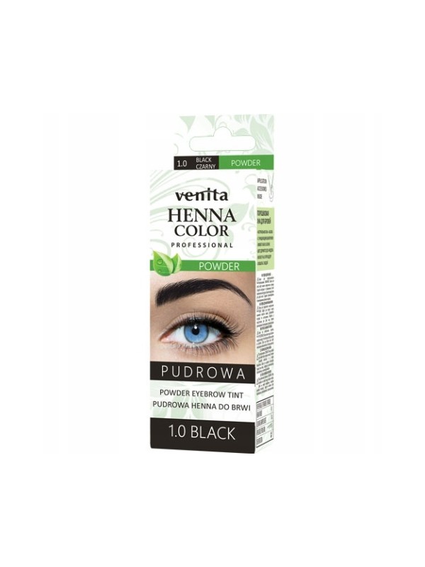 Venita Professional poeder Henna voor wenkbrauwen /1.0/ Zwart 4 g