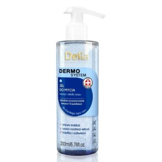 Delia Dermo Cleansing System Gel zum Waschen von Gesicht und Augenpartie 200 ml