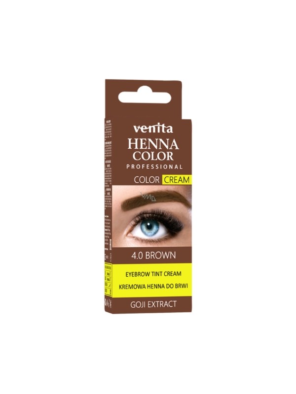 Venita crème Henna voor wenkbrauwen /4.0/ Bruin 30 g