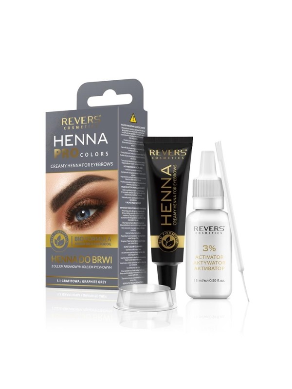 Revers Henna in Creme für Augenbrauen und Wimpern /1.1/ Graphit