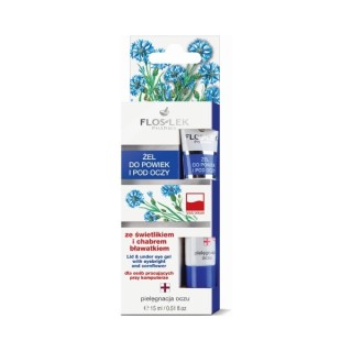 Floslek Augen- und Augengel mit Oberlicht und Kornblume 15 ml