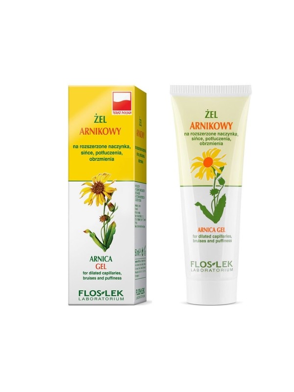 Arnica Floslek Gel voor verwijde bloedvaten, kneuzingen, blauwe plekken en zwellingen 50 ml