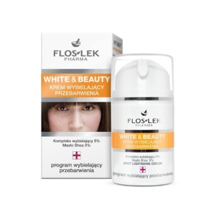 Floslek White & Beauty Крем для обличчя відбілюючий знебарвлення 50 мл