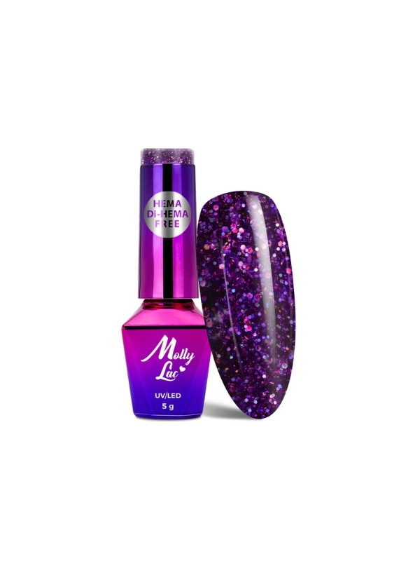 MollyLac /636/ Spotlight Tinkleberry Hybrid Nail Polish 5 ml