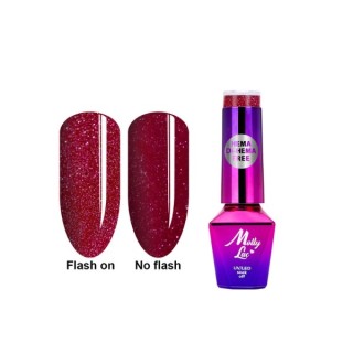 MollyLac /606/ Duo Flashing Lights Hybride Nagellak Love Game 5 ml