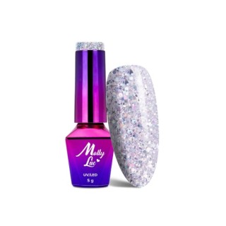 MollyLac /545/ Luxury Glam Lakier Hybrydowy Holographic 5 ml
