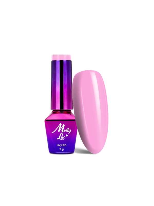 MollyLac /141/ Flamingo Hybrid Nail Polish Florale 5 мл