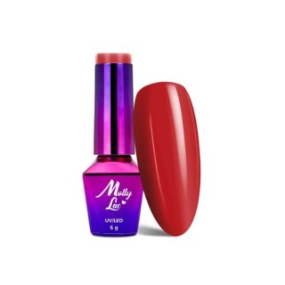 MollyLac /43/ Elite Women Hybride Nagellak Brick Red 5 ml