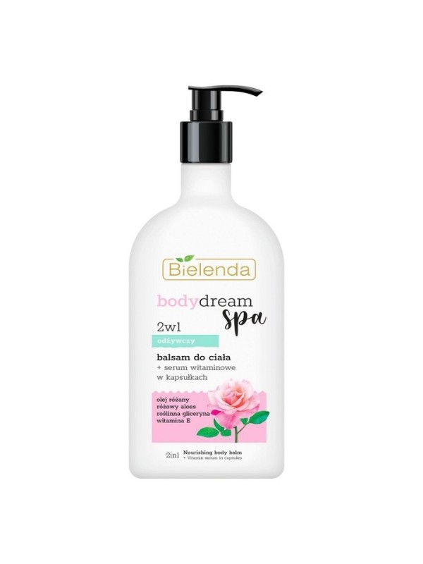 Bielenda Body Dream Spa 2in1 nährender Körperbalsam + Serum in Kapseln Rose 350 ml