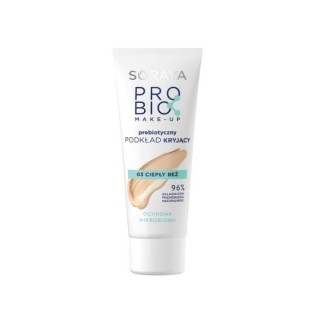 Soraya ProBio Care Make-up prebiotyczny Podkład do twarzy kryjący /03/ Ciepły beż 30 ml