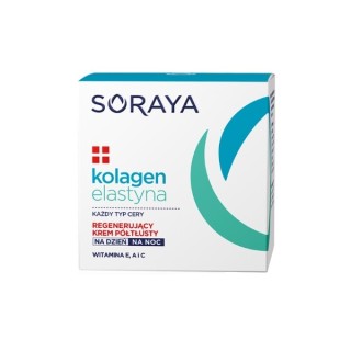 Soraya Kolagen + Elastyna regenerujący Krem półtłusty do twarzy Dzień/noc 50 ml