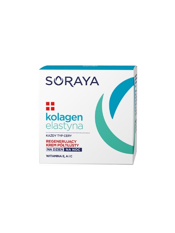 Soraya Collagen + Elastin регенеруючий Напівнасичений крем для обличчя День/ніч 50 мл