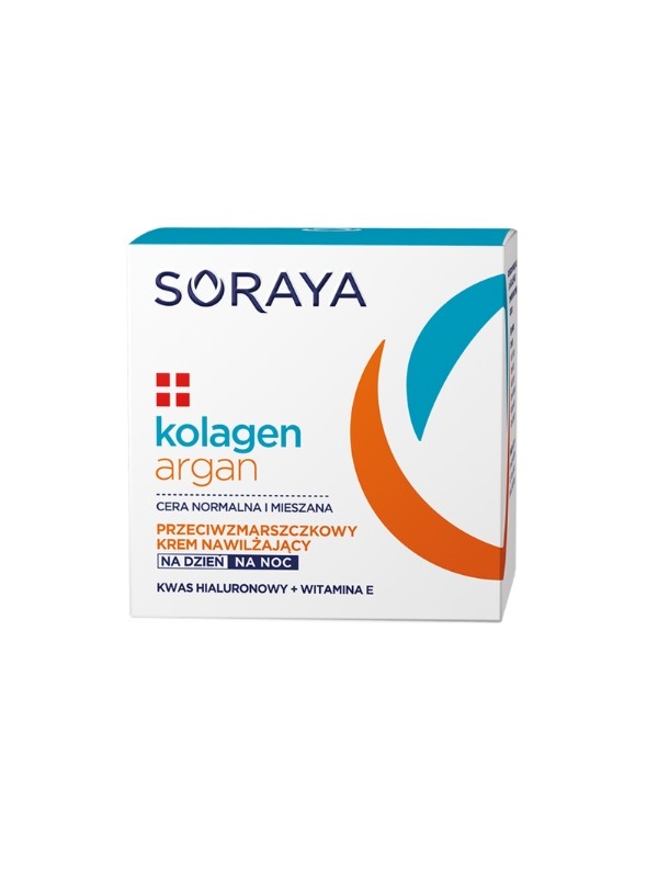 Soraya Collagen + Argan проти зморшок Зволожуючий крем для обличчя день/ніч 50 мл