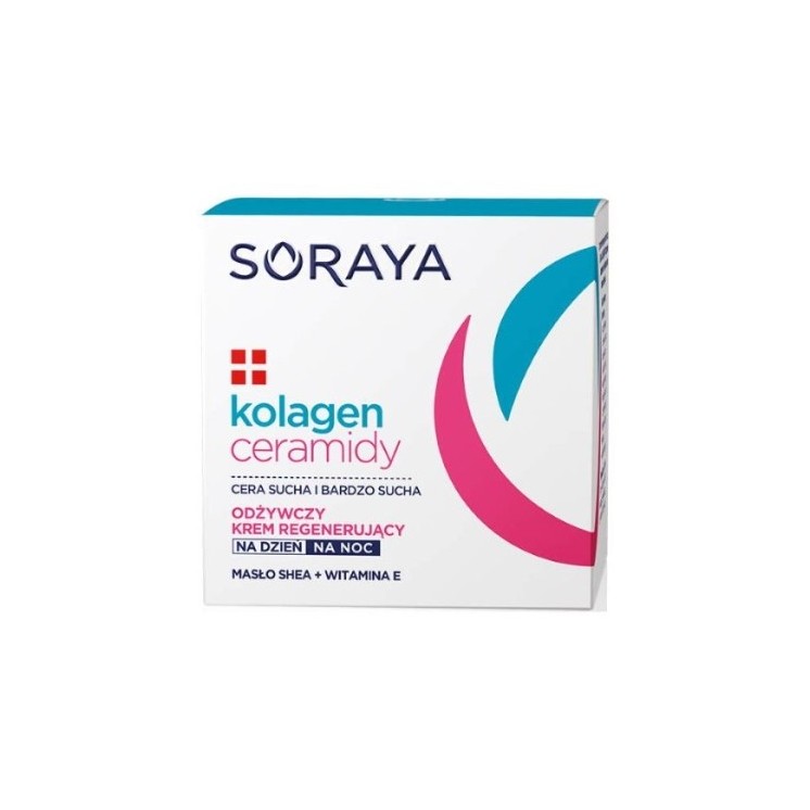 Soraya Collageen + Ceramides voedende regenererende gezichtscrème Dag/nacht 50 ml