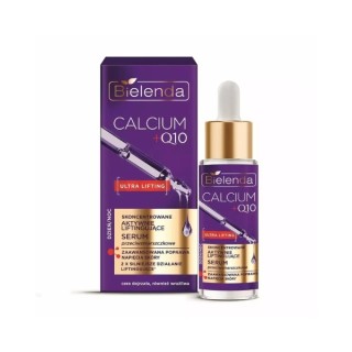 Bielenda CALCIUM + Q10 Konzentriertes, aktiv straffendes Anti-Falten-Gesichtsserum für Tag und Nacht, 30 ml