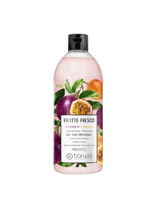 Barwa Frutto Fresco Natuurlijk regenererende Passievrucht + Karamel douchegel 480 ml