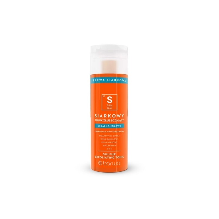 Barwa Siarkowa Anti-Acne Alcoholvrije Exfoliërende Toner 200 ml