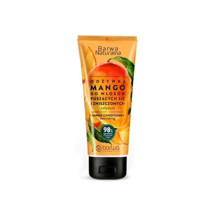 Barwa Naturalna Conditioner für krauses und strapaziertes Haar Mango in der 200-ml-Tube