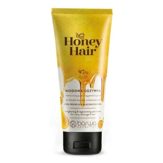 Barwa Honey Hair Stärkende und regenerierende Spülung für stark geschädigtes Haar, Honig, Propolis und Gelée Royale, 200 ml