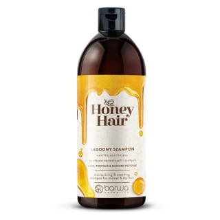 Barwa Honey Hair Feuchtigkeitsspendendes und beruhigendes mildes Shampoo für normales und trockenes Haar, Honig, Propolis und Ge