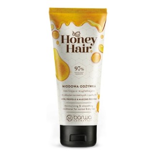 Barwa Honey Hair Feuchtigkeitsspendender und glättender Conditioner für normales und trockenes Haar, Honig, Propolis und Gelée R