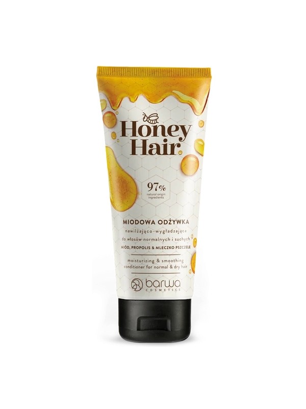 Barwa Honey Hair Moisturizing and smoothing Conditioner for normal and dry hair Honey, Propolis & Royal Jelly 200 ml