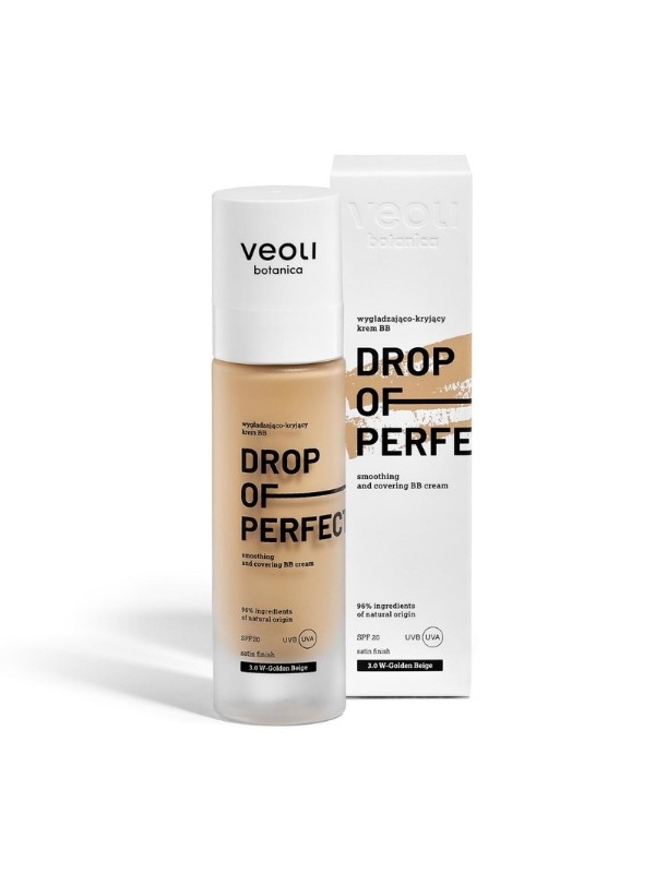 Veoli Botanica Drop of Perfection SPF20 glättende und abdeckende BB -Creme mit leichter Formel /4,0/ Amber 30 ml