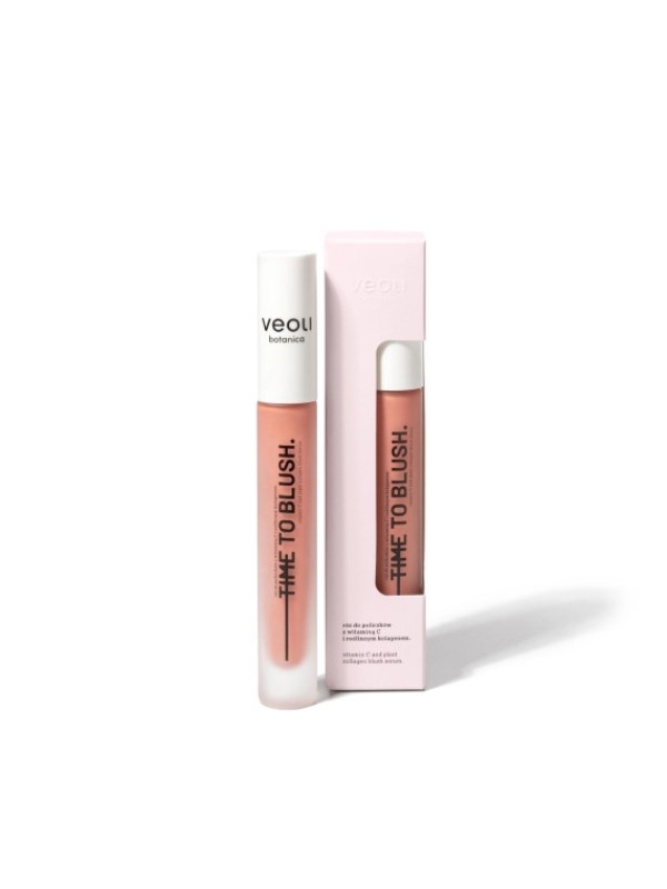 Veoli Botanica Time to Blush Blusher met vitamine C en plantencollageen 10 ml