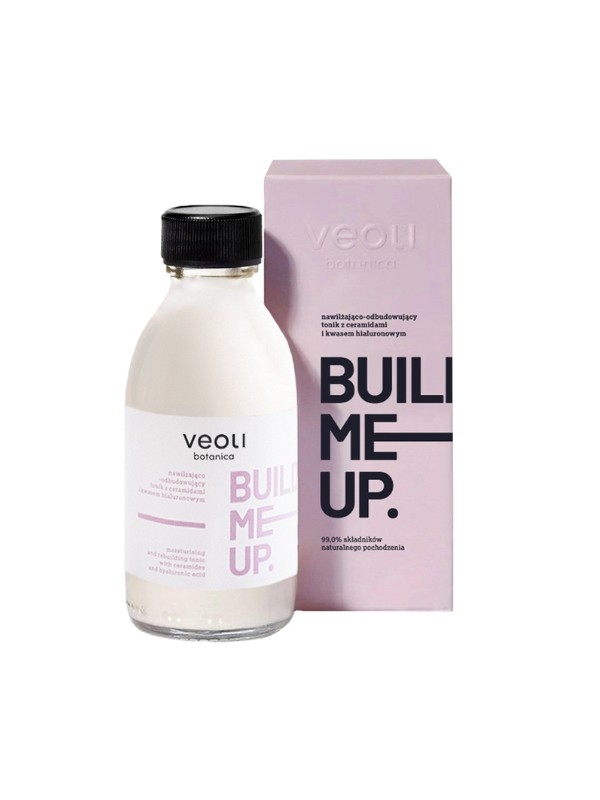 Veoli Botanica Bulid Me Up hydraterende en herstellende gezichtstonic Ceramiden en hyaluronzuur 150 ml