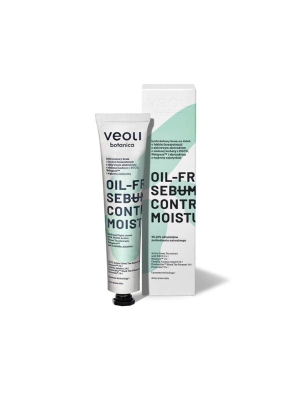 Veoli Botanica Olievrije Sebum Control Moisturizer hydro Daggezichtscrème 50 ml