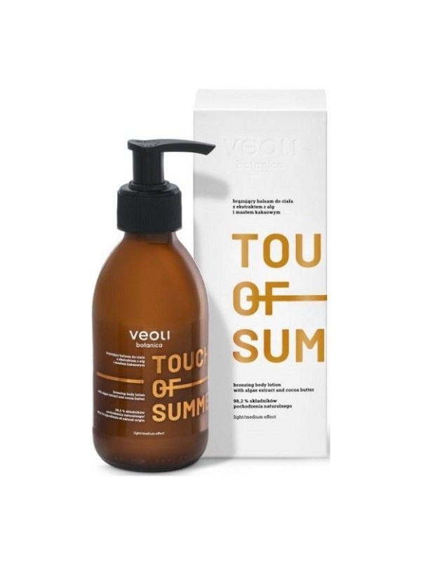 Veoli Botanica Touch of Summer бронзуючий лосьйон для тіла з екстрактом водоростей 195 мл