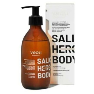 Veoli Botanica Saltic Hero Body en exfoliërende Body wash gel met salicylzuur 280 ml