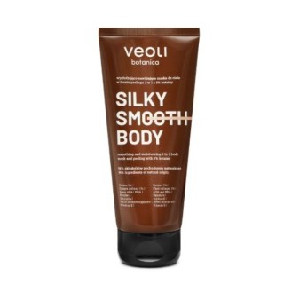 Veoli Botanica Silky Smooth Body 2in1 gladmakend en hydraterend lichaamsmasker in de vorm van peeling met betaïne 180 ml