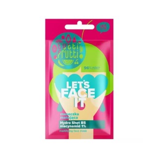 Farmona Tutti Frutti Let's Face It Mattierende Gesichtsmaske mit Niacinamid 1% + Hydro Shot B5 7 g